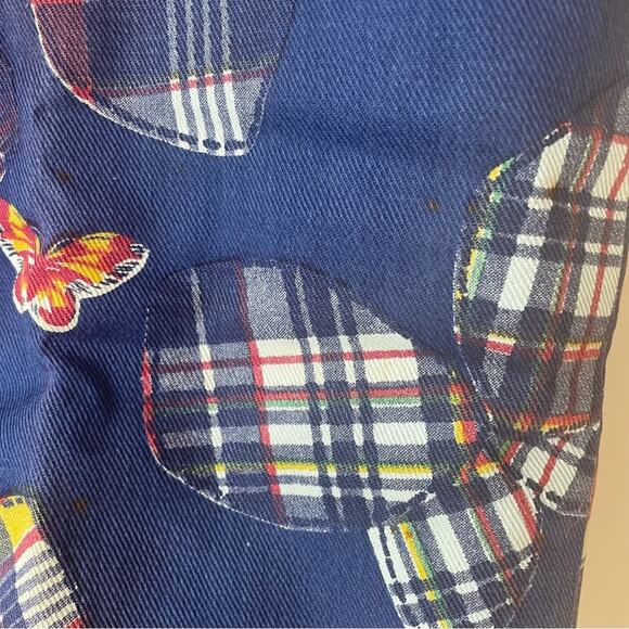 Vintage 70s 80s Aspen Ski Snow Pants Retro Butterfly Plaid Print XL - Picture 10 of 13